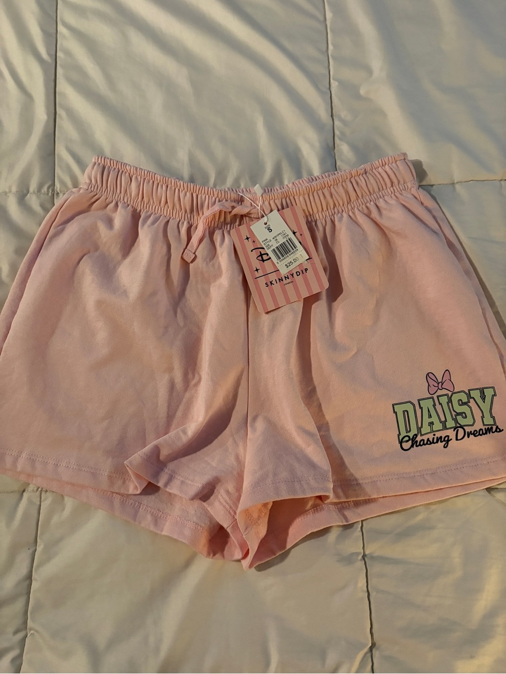 Disney Pink 'Daisy Chasing Dreams' Athletic Lounge Shorts